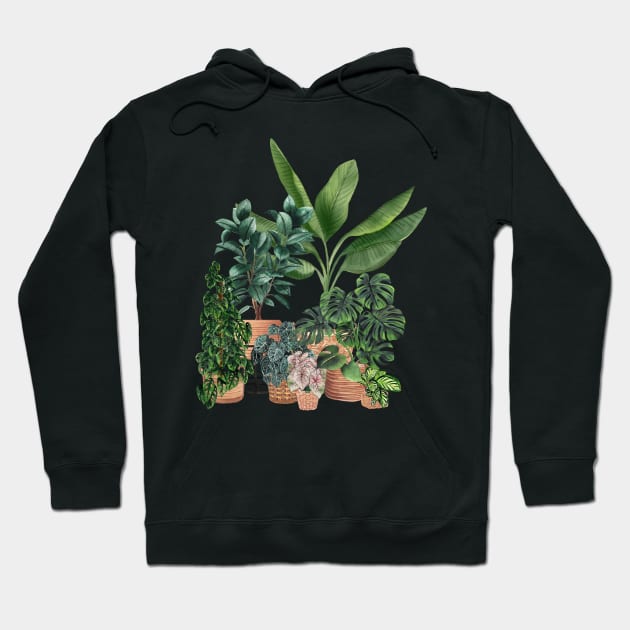 House Plants 12 Hoodie by Gush Art Studio 1